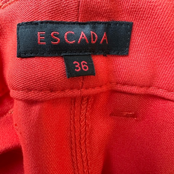 ESCADA tomato red jeans, size 36 EU, VGC - Picture 8 of 14
